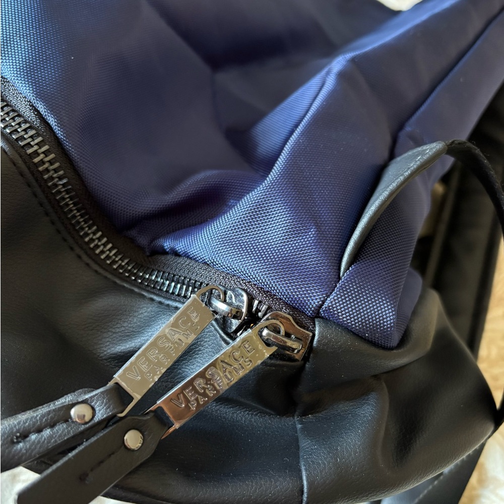 Versace Navy Drawstring Backpack - image 4